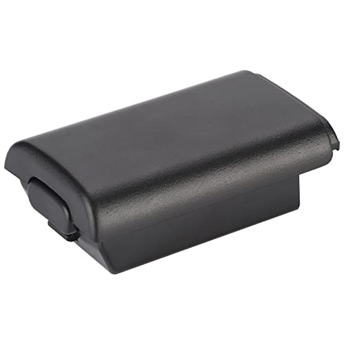 Brrnoo 5 PCS Battery Cover for Controller, Replacement Shell Case Kit with Anti Abrasion Material, Precise Appearance for Game Accessory (Black) - color: Black