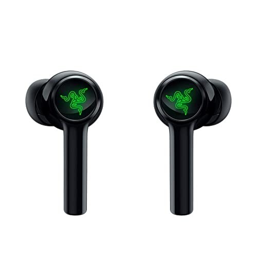 Razer Hammerhead True Wireless (2nd Gen) Bluetooth Gaming Earbuds: Chroma RGB Lighting -60ms Low-Latency- Active Noise Cancellation - Dual Environmental Noise Cancelling Microphones- Classic Black