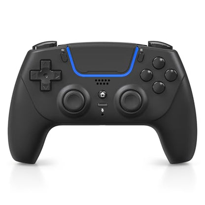 Choopp Wireless Controller Compatible with PS5/Pro/Slim/PC | Immersive Haptic Feedback, Intuitive Control, Adaptive Triggers, Ergonomic design, 3.5mm Headphone Jack, Microphone (black) - color: black