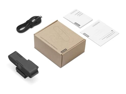 Lenovo HD 1080p Webcam (510 FHD)- Black w/ 4X Digital Zoom, 95° Wide Angle, 360° Rotation Pan & Tilt, Dual Microphones & Windows Hello - color: Black, style: 510 FHD
