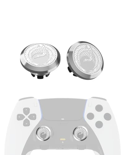KD.FLY Metal Thumbsticks for PS5 Edge Controller Stick Module, 2Pcs Custom Thumb Sticks Grips Joystick Replacement Kit for PS5 Dual Sense Edge Accessories, Thumbstick Accessories Parts, Flying Crane - color: Flying Crane