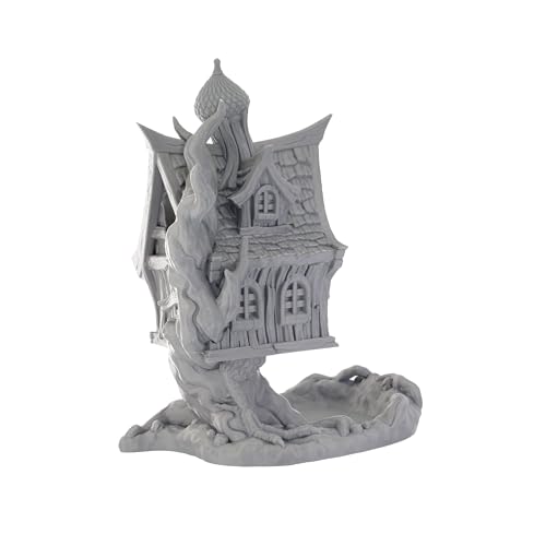 Baba Yaga Dice Tower - Fantasy Gaming Accessory for Board Games, D&D & Tabletop RPGs (Paintable)