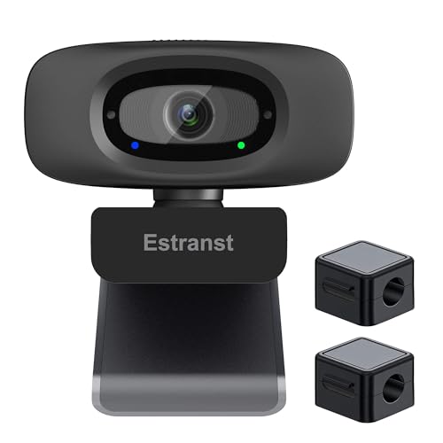 2K Quad HD Webcam with Privacy Cover & Noise-Canceling Microphone & USB C Adapter, Video Web Streaming Camera for PC Computer Desktop Laptop Mac Zoom Teams &More, 2pcs Cable Organizer - style: Webcam + 2pcs Cable Organizer