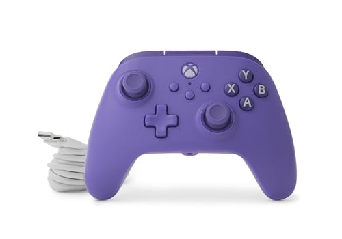 PowerA Wired Controller for Xbox Series X|S - Violet, gamepad, video game/gaming controller, works with Xbox One, Officially Licensed (Amazon Exclusive) - style: Violet