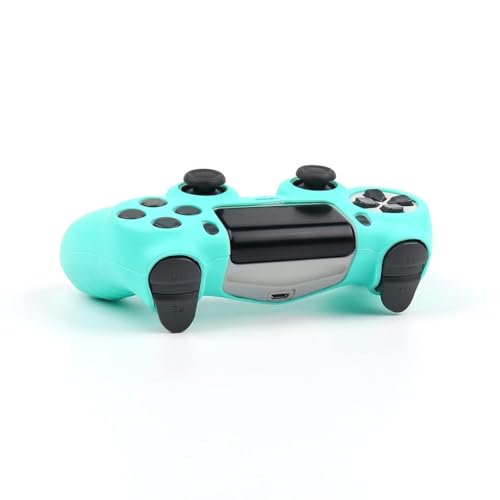 RALAN Pink Controller Skins Compatible with PlayStation 4 Controller, Silicone Controller Cover Skin Protector - color: Blue