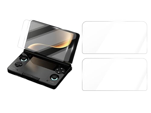 Screen Protector Compatible with AYN THOR Handheld Console- Tempered Glass for Dual Screens, Scratch-Resistant & High-Definition (2 upper screen film)