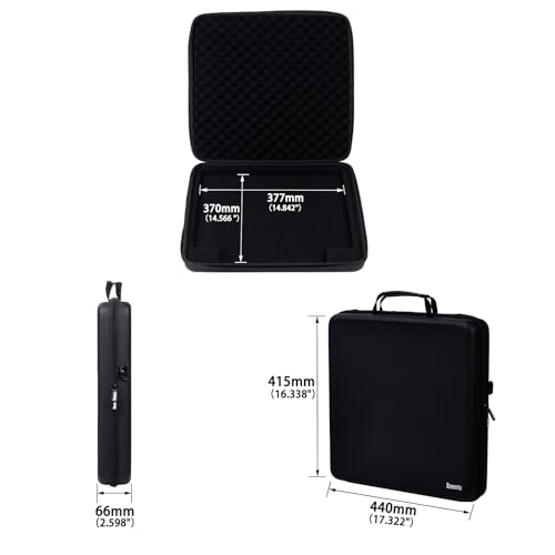 Banworks PU Hardshell MIDI Controller Case Custom Fit for Ableton Push 3 (Desktop/Standalone Version), Audio Workstation Performance Controller Storage/Carrying Case JT/HCQSNB-01 (Case Only, 1 Piece) - size: For Ableton Push 3