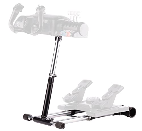 Wheel Stand Pro TB Flight Stand Compatible with Turtle Beach VelocityOne Flight Yoke, Throttle and TB rudders, Also Compatible with Saitek/Logitech Rudders. Flight gear not included.