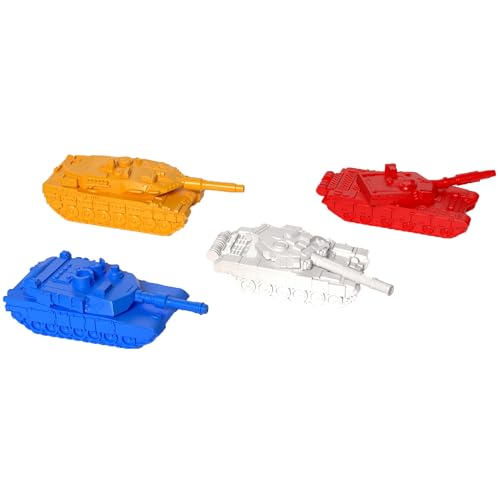 World Order: Player Tanks - 4 Large Battle Models, 3D Printed Plastic Components, Board Game Accessory, Collectible Decorative Pieces, Tabletop Add-On - style: Player Tanks