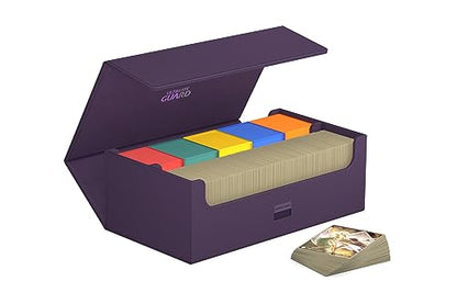 Ultimate Guard Arkhive 800+, Deck Case for 800 Double-Sleeved TCG Cards, Purple, Compatible with Boulders, Magnetic Closure & Microfiber Inner Lining - color: Purple, size: 800+