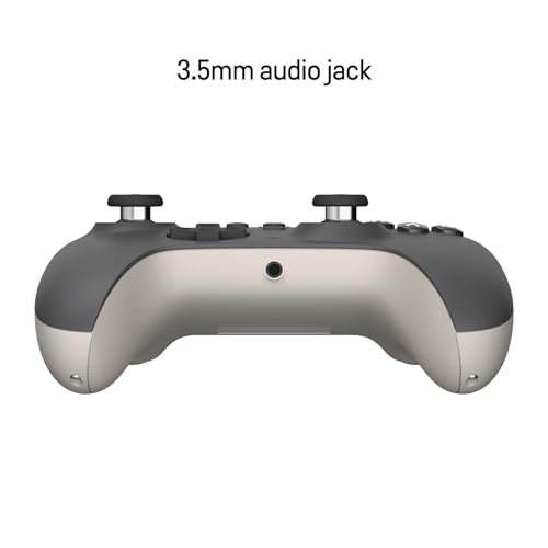 8Bitdo Ultimate C Wired Controller with RGB Lighting Fire Ring - Dark Gray | Officially Licensed, Hall Effect Joysticks, Hall Trigger, 3.5mm Audio Jack, for Xbox Series X|S, Xbox One, Windows 10/11 - color: Dark Gray