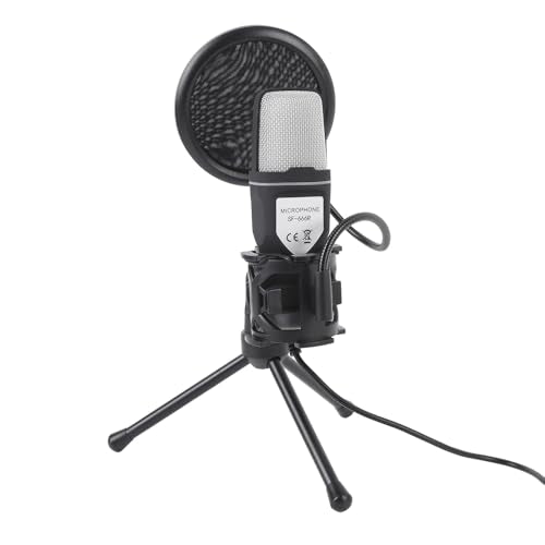 Tbest Gaming USB Microphone RGB Light Condenser PC Mic with Tripod Stand for Streaming Podcast Studio
