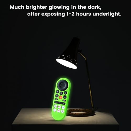 2-Pack Glowing Remote Cover for VIZIO XRT281 Remote, Glow Green & Red | Glowing in the Dark, GITD! Anti-Slip Silicone Case with Lanyard - color: Glow Green&Red