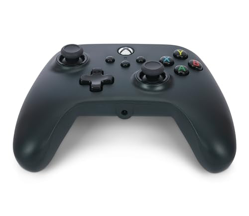 PowerA Wired Controller for Xbox Series X|S - Black, gamepad, wired video game controller, gaming controller, works with Xbox One and Windows 10/11 - style: Black