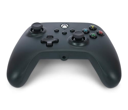 PowerA Wired Controller for Xbox Series X|S - Black, gamepad, wired video game controller, gaming controller, works with Xbox One and Windows 10/11 - style: Black