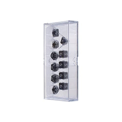 Ultra PRO - Eclipse 11 Dice Set (Jet Black) - Great Dice Set for All Kinds of Card Games and Board Games Such As, DND, MTG, and RPG - UP Your Game with Ultra PRO - color: Jet Black