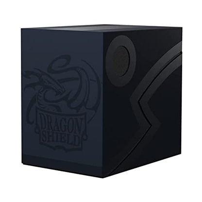 Dragon Shield Deck Box – Dragon Shield Double Shell: Midnight Blue/Black - MTG Card Sleeves are Smooth & Tough - Compatible with Pokemon & Magic The Gathering Cards - color: Midnight Blue/Black