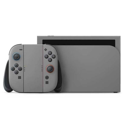 Skinit Decal Gaming Skin Compatible with Nintendo Switch 2 (2025) with Joy-Con - Gray Design - color: Grey - SOLIDX44