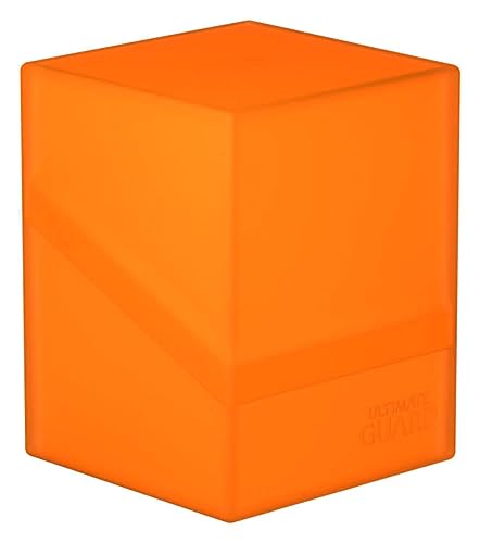 Ultimate Guard Boulder 100+ Classic, Deck Case for 100 Double-Sleeved TCG Cards, Topaz, Secure & Durable Storage for Trading Card Games, Soft-Touch Finish - color: Poppy Topaz, size: 100+