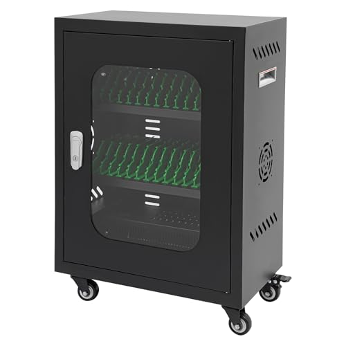 Rechargeable Mobile Phone Charging Cabinet,30 Slots Cell Phones Charging Station Portable Cellphone Charging Cart with Combination Lock, for Students and Employees, Tourists (30Slots) - size: 30Slots