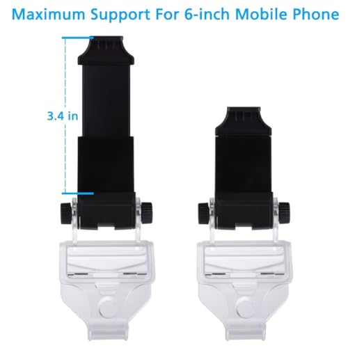 Mobile Phone Gaming Clip, Controller Phone Mount Support Holder Clamp for PS4/Xbox Series/Xbox One/Samsung Galaxy S8/iOS/Android-Maximum 6 inch Phone