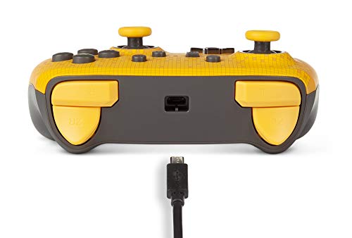 PowerA Enhanced Nintendo Switch and Switch 2 Wired Controller - Pixel Pakachu, Officially licensed - color: Pixel Pikachu