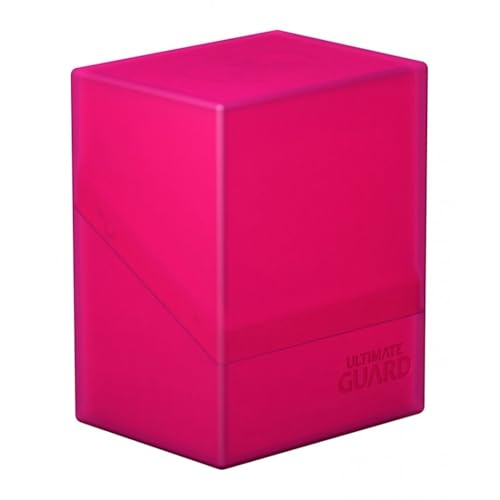 Ultimate Guard Boulder 80+ Classic, Deck Case for 80 Double-Sleeved TCG Cards, Rhodonite, Secure & Durable Storage for Trading Card Games, Soft-Touch Finish - color: Rhodonite, size: 80+