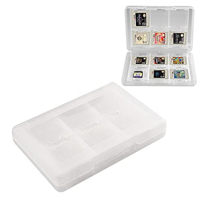 3DS Game Holder Card Case, 28-in-1 Game Holder Card Case Compatible with Nintendo NEW 3DS / NEW 3DS XL / 3DS / 3DS XL / DSi / DSi XL / DS / NEW 2DS /NEW 2DS XL / 2DS/ 2DS XL Catridge Storage Box (White) - color: White