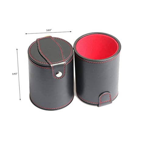 FAVOMOTO 3pcs Double Silent Dice Cup for Dice Storage for Ktv Bar Games and Parties