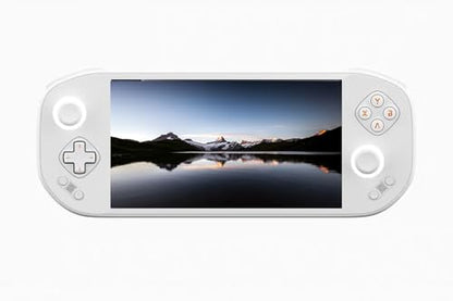 Mangmi Pocket Max Android Handheld Game Console, 7" 144Hz AMOLED Display, Snapdragon 865 8GB RAM 128GB Storage, Modular Magnetic Buttons, WiFi 6 Gaming Emulator with 8000mAh Battery (White) - style: White