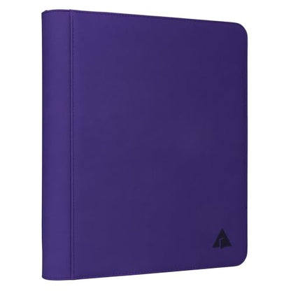Top loader Binder, Holds 504 Top loaders, 9-Pocket Top Loader Binders with Sleeves for TCG & Sports Cards in 3'' x 4'' Top loaders -Purple - color: Purple