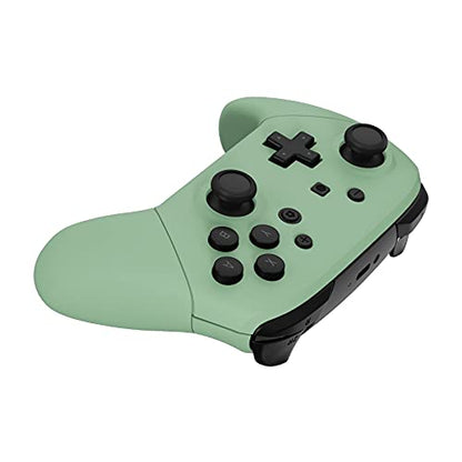 eXtremeRate Matcha Green Faceplate Backplate Handles for Nintendo Switch Pro, DIY Replacement Hand Grip Housing Shell Cover for Nintendo Switch Pro Controller - Controller NOT Included - color: Matcha Green