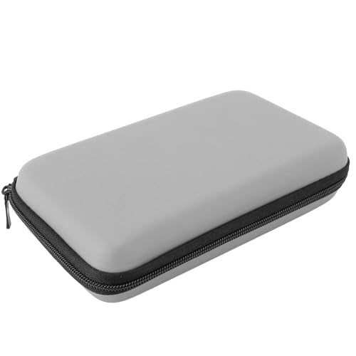 Hard Shell Carrying Case for New 3DS XL/2DS XL - Travel Protective Storage with 8 Game Cartridge Slots & Water Proof PU Exterior (Silver) - color: Silver