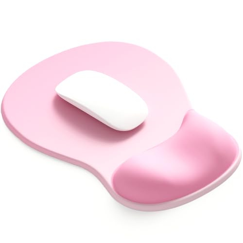 ErgoComfort Gel Wrist Rest Mouse Pad-Ergonomic Office Mousepad with Wrist Support-Non-Slip, Design Desk Accessories Mat for Home&Game Decor (06Blush Gradient) - color: 06Blush Gradient