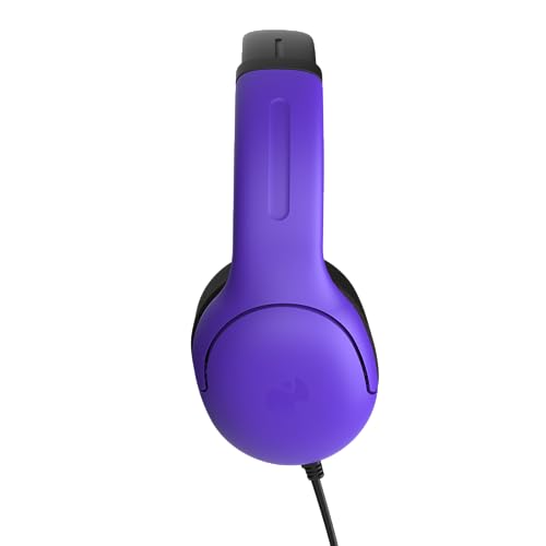 PDP Airlite Wired Gaming Headset for PS5, PS5, PlayStation & PC | Licensed for PlayStation, Noise-Cancelling Flip-to-Mute Mic, Lightweight yet Durable Design, 3.5mm Jack, Ultraviolet Purple - color: Purple, style: Wired