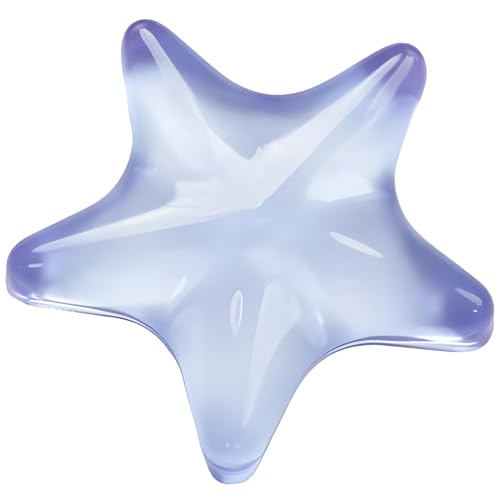 Gel Wrist Rest for Keyboard and Mouse Transparent Blue Sea Star Elbow Pad Cushion Ergonomic Cute Clear Cool Mouse Wrist Pad Silicone Non-Slip Support for Computer Gaming Office Hand Pillow Ocean Beach - color: Star Blue