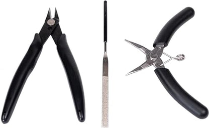 PRO Cutters Toolkit, Metal DIY Model Bending Tool Set, 3D Metal Puzzle Assembly Tools Include 3 Piece Tool Kit, Great Assistant for 3D Metal Jigsaw Puzzles Assembly by Metal-Time.