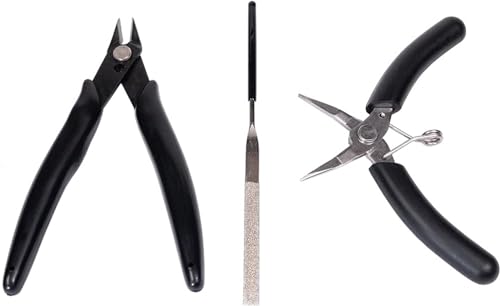PRO Cutters Toolkit, Metal DIY Model Bending Tool Set, 3D Metal Puzzle Assembly Tools Include 3 Piece Tool Kit, Great Assistant for 3D Metal Jigsaw Puzzles Assembly by Metal-Time.