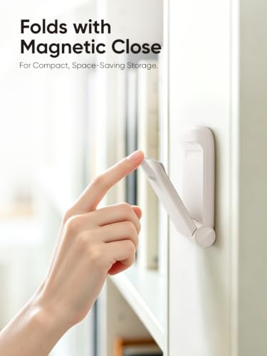 MAMUVIMO Headphone Stand, Headset Stand Foldable ＆ Sticky, Headphone Holder Hook Mount with Non-Slip Silicone, Adhesive Earphone Desk Hanger Clip Space-Saving for Airpods Max, All Earphones- Starlight - color: Starlight, size: 1 Pack