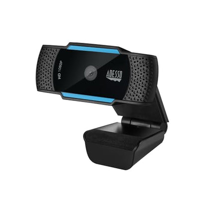 Adesso Cybertrack H5 1080p HD Webcam, Black | USB Autofocus, Microphone, 1920 Pixels X 1080 Pixels, 2.1 Mpixels