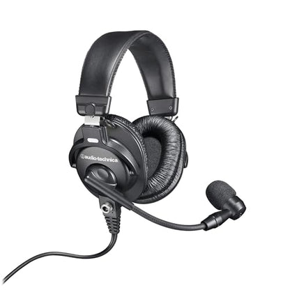 Audio-Technica BPHS1 Broadcast Stereo Headset with Dynamic Cardioid Boom Mic (Renewed)