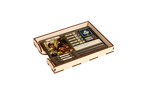 The Broken Token Game Organizer Compatible with The Lord of The Rings: Spreading War Expansion - Wooden Game Organizing Box with Multiple Trays and Dividers - style: Spreading War Expansion