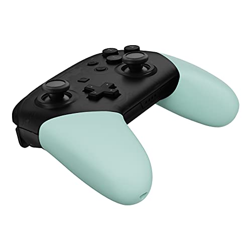 eXtremeRate Light Cyan Replacement Handle Grips for Nintendo Switch Pro Controller, DIY Custom Hand Grip Shell for Nintendo Switch Pro Controller - Controller NOT Included - color: Light Cyan