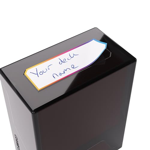 Gamegenic Bastion 50+ XL Deck Box - Compact, Secure, and Perfectly Organized for Your Trading Cards! Safely Protects 50+ Double-Sleeved Cards, Black Color, Made - color: Black