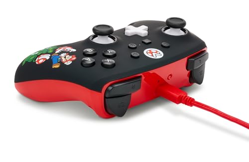 PowerA Enhanced Wireless Controller for Nintendo Switch/Switch 2 / Switch Lite/OLED Model - Mario Mayhem - Gamepad, game controller, Officially Licensed (Amazon Exclusive) - color: Mario Mayhem