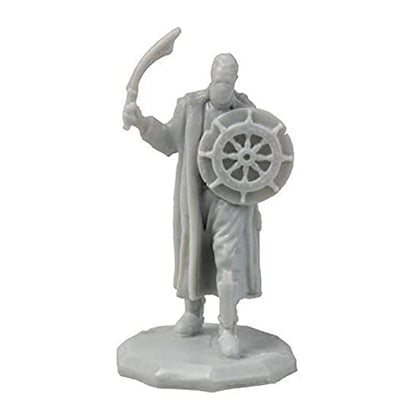 Monster Protectors 8 Unpainted Fantasy Human Mini Figures- All Unique Designs- 1" Hex-Sized Compatible with DND Dungeons and Dragons & Pathfinder and All RPG Tabletop Games, Detailed Creatures