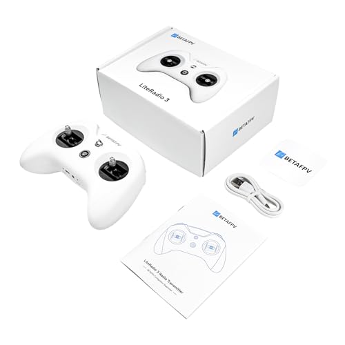 BETAFPV LiteRadio 3 Radio Transmitter for FPV Drone - Mode 2 Frsky D8 | with Nano Bay for External TX Module, Support FPV Simulator Configurator V2 Firmware Update Joystick Calibration for FPV Quad