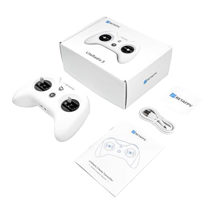 BETAFPV LiteRadio 3 Radio Transmitter for FPV Drone - Mode 2 Frsky D8 | with Nano Bay for External TX Module, Support FPV Simulator Configurator V2 Firmware Update Joystick Calibration for FPV Quad