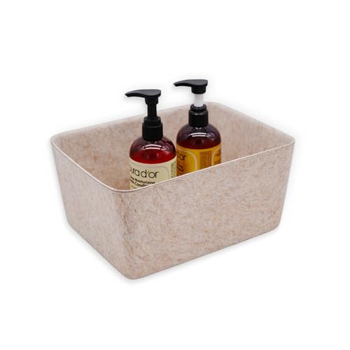 Welaxy Felt Wide Deep Drawer Organizer Caddy Natural Oatmeal Closet Storage - color: Oatmeal Bin, size: M