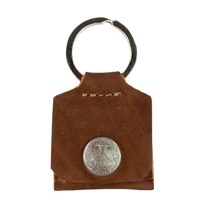 Hide & Drink Rustic Leather Switch Cartridge Game Keychain / SD Card / Guitar Pick Holder Handmade (Swayze Suede) - color: Swayze Suede